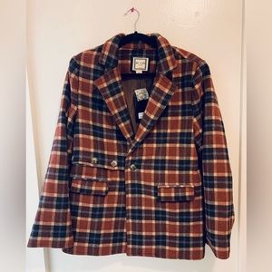 Movint x Clad and Cloth Plaid Wool Jacket Size Large